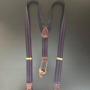 Vintage Striped Suspenders